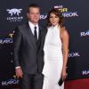 Matt Damon et sa femme Luciana Bozan Barroso à la première de 'Thor: Ragnarok' à Hollywood, le 10 octobre 2017 © Chris Delmas/Bestimage