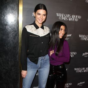 Kendall Jenner, Kourtney Kardashian - Soirée d'anniversaire du magasin de vêtements "What Goes Around Comes Around" à Beverly Hills, le 11 octobre 2017. © CPA/Bestimage