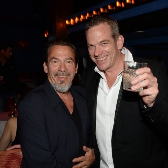 Exclusif - Florent Pagny et Garou - Soirée d'anniversaire de Benjamin Patou (39 ans) au restaurant Manko-Paris à Paris, France le 22 juin 2016. © Rachid Bellak/Bestimage