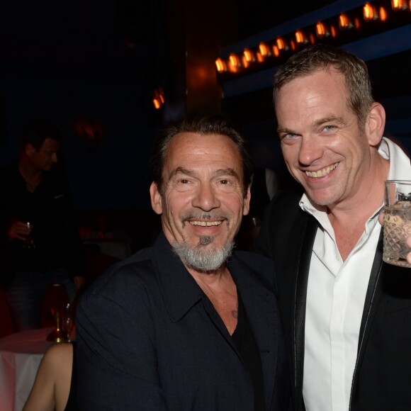 Exclusif - Florent Pagny et Garou - Soirée d'anniversaire de Benjamin Patou (39 ans) au restaurant Manko-Paris à Paris, France le 22 juin 2016. © Rachid Bellak/Bestimage