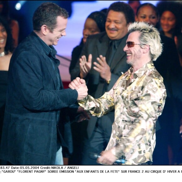 Florent Pagny et Garou - mai 2004.