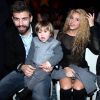 Shakira, son compagnon Gerard Piqué et leurs fils Milan et Sasha à la 5ème édition du "Catalan football stars" à Barcelone, Espagne, le 28 novembre 2016.