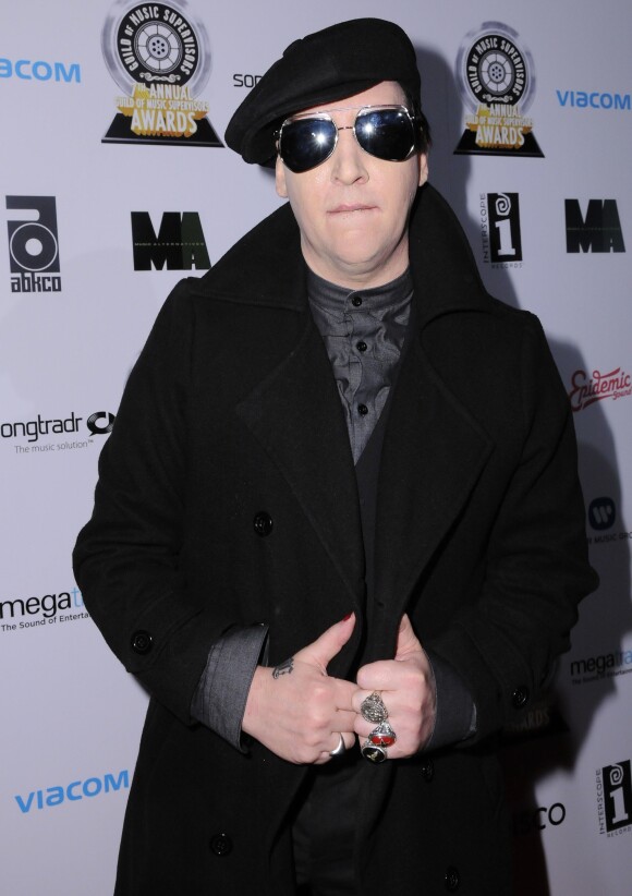 Marilyn Manson à la 7ème soirée annuelle Guild of Music Supervisors Awards à l'hôtel Ace à Los Angeles, le 16 février 2017