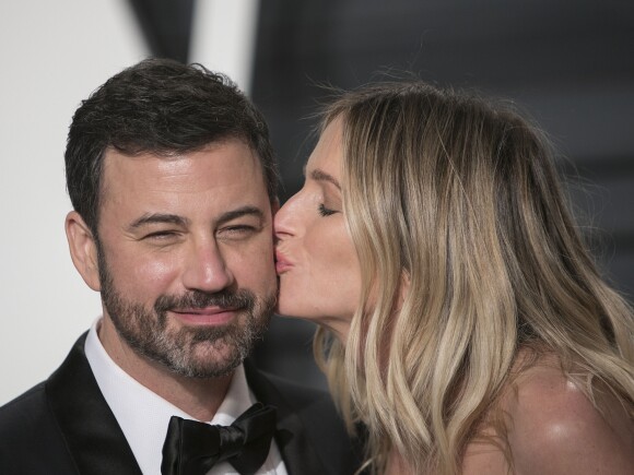 Jimmy Kimmel et sa femme Molly McNearney - People à la soirée Vanity Fair en marge de la cérémonie des Oscar 2017 à Los Angeles le 26 février 2017. © Prensa Internacional via ZUMA Wire