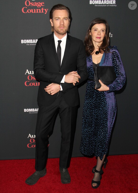 Ewan McGregor et sa femme Eve Mavrakis - Première du film ''Un été à Osage County'' au Regal Cinemas L.A Live a Los Angeles, le 16 décembre 2013.