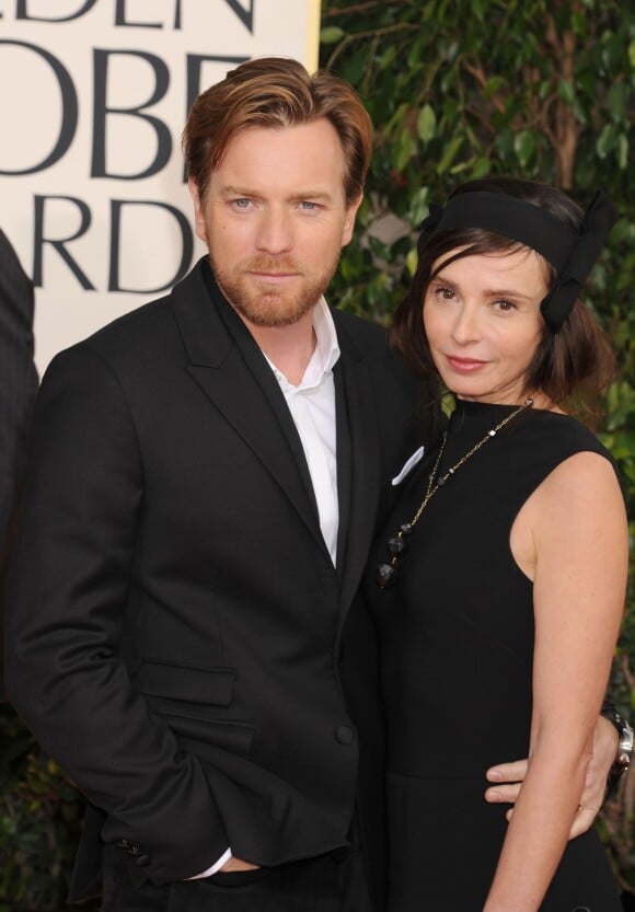 Ewan McGregor et sa femme Eve Mavrakis - Golden Globe Awards 2013