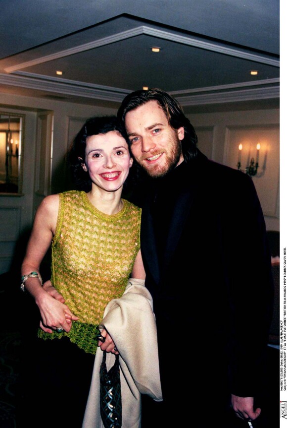 Ewan Mc Gregor, Eve Mavrakis - Soirée British Film Awards en 1999