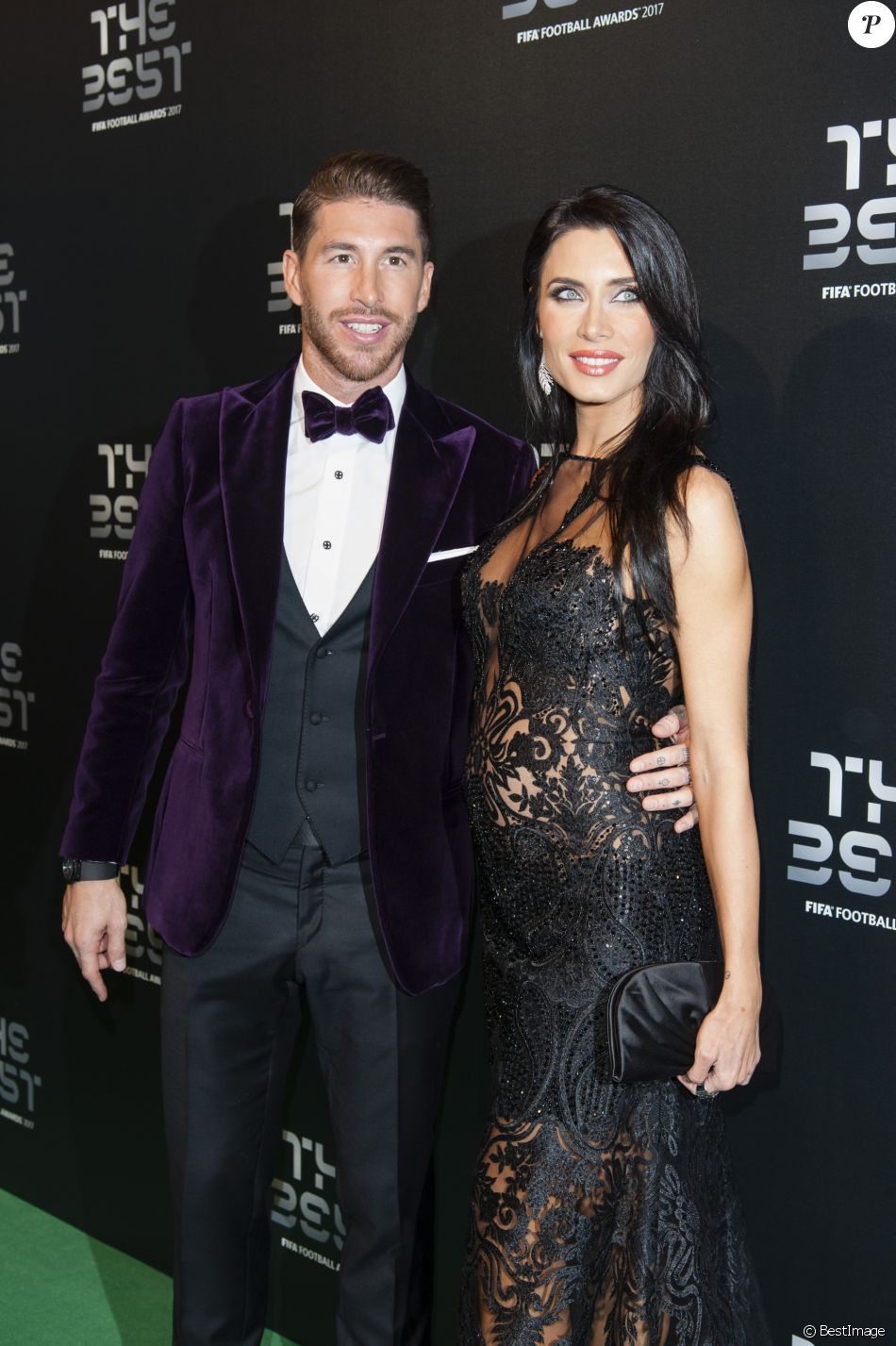 Sergio Ramos et sa compagne Pilar Rubio enceinte , The Best FIFA Football Awards 2017 au