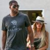 Khloe Kardashian et son nouveau compagnon Tristan Thompson sont allés déjeuner au restaurant Benihana à Los Angeles, le 5 juillet 2017.