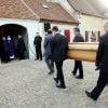 Obsèques de Danielle Darrieux en l'église Saint-Jean Baptiste de Bois-le-Roi (Eure) le 25 octobre 2017.