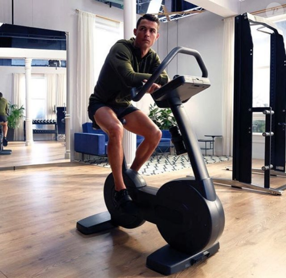 Cristiano Ronaldo s'entraîne. Photo Instagram.