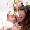 Adorable photo d'Alexis Olympia, la fille de Serena Williams et Alexis Ohanian, sur sa page Instagram le 14 octobre 2017.