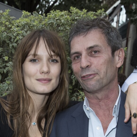 Exclusif - Ana Girardot et Frédéric Taddeï - Lancement du magazine LUI, nouvelle formule trimestrielle organisé par le président directeur génénal de la publication Jean-Yves Le Fur et dont le nouveau directeur de la rédaction est Frédéric Taddeï au restaurant "La Société" à Saint-Germain-des-Prés le 31 mai 2017. © Olivier Borde/Bestimage