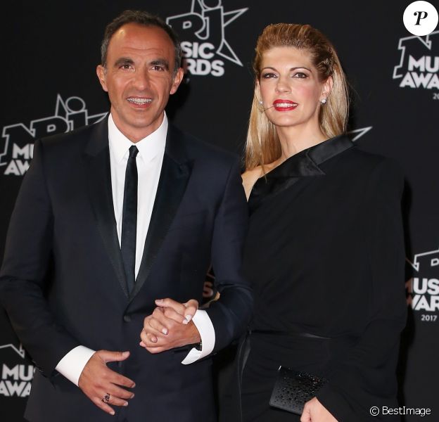 Nikos Aliagas avec sa compagne Tina Grigoriou - 19ème édition des NRJ Music Awards à Cannes le 4 novembre 2017. © Dominique Jacovides/Bestimage
