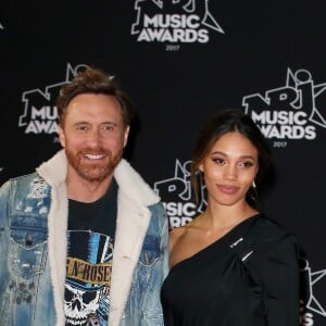 David Guetta et sa compagne Jessica Ledon - 19ème édition des NRJ Music Awards à Cannes le 4 novembre 2017. © Dominique Jacovides/Bestimage