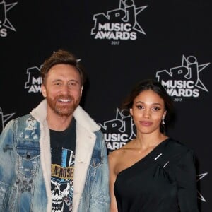 David Guetta et sa compagne Jessica Ledon - 19ème édition des NRJ Music Awards à Cannes le 4 novembre 2017. © Dominique Jacovides/Bestimage