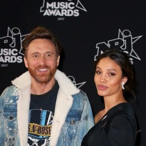 David Guetta et sa compagne Jessica Ledon - 19ème édition des NRJ Music Awards à Cannes le 4 novembre 2017. © Dominique Jacovides/Bestimage