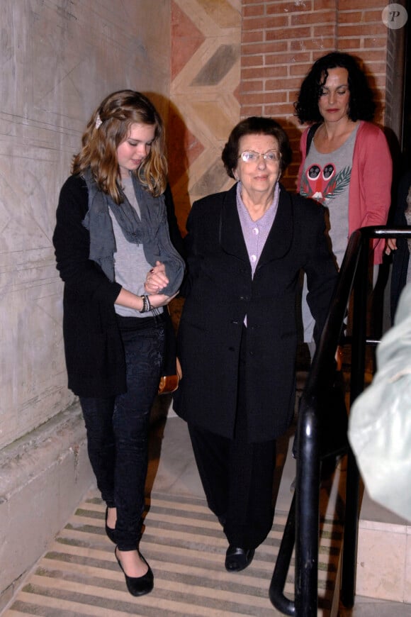 Ana Bandera avec sa petite-fille Stella à Malaga en mars 2010.