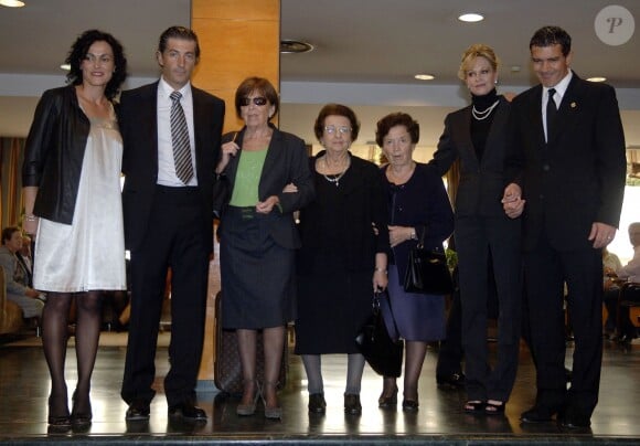Antonio Banderas et sa famille à La Corogne le 15 octobre 2008.
