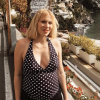 Natasha Bedingfield enceinte à Positano en italie, octobre 2017.