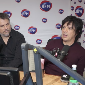 Nicola Sirkis et son groupe Indochine sur RFM, le 3 novembre 2017.