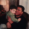 Photo de Biaggio Ali Walsh et son grand-père Mohamed Ali.