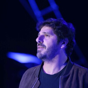 Exclusif - Patrick Fiori lors du concert privé MFM Radio Live présenté par Bernard Montiel sous le chapiteau du Cirque Medrano à Lyon le 9 novembre 2017.