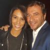Exclusif - Shy'm et Bernard Montiel lors du concert privé MFM Radio Live sous le chapiteau du Cirque Medrano à Lyon le 9 novembre 2017.