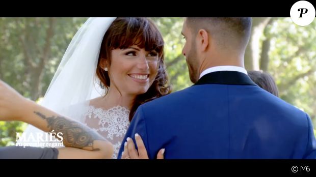 Charlène et Florian se sont mariés dans &quot;Mariés au premier regard&quot; sur M6. Le 13 novembre 2017.
