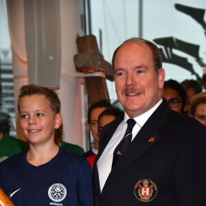 Le prince Albert II de Monaco durant The Princes' Cup Outward Bound Monaco organisée par la Société Nautique de Monaco le 8 novembre 2017. © Bruno Bebert / Bestimage