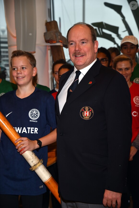 Le prince Albert II de Monaco durant The Princes' Cup Outward Bound Monaco organisée par la Société Nautique de Monaco le 8 novembre 2017. © Bruno Bebert / Bestimage