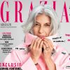 Sophie Fontanel en couverture du magazine Grazia. Photo par Andoni et Arantxa.