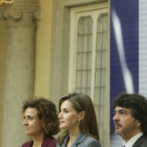 La reine Letizia d'Espagne lors de la remise des Prix Reine Letizia du handicap 2016 et 2017 le 21 novembre 2017 au palais du Pardo à Madrid.