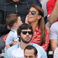 Coleen Rooney (femme de Wayne Rooney) et son fils Klay Rooney - Familles des joueurs lors du match entre l'Angleterre et le Pays de Galles à Lens lors de l'UEFA Euro 2016 , le 16 juin 2016. © Cyril Moreau/Bestimage