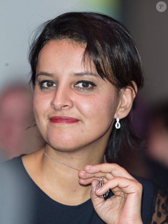 Exclusif - Najat Vallaud-Belkacem - Soirée au profit de l'association "Sur les Bancs de l'Ecole" au Pavillon Vendôme à Paris le 27 novembre 2016. Les chefs et les artistes se mobilisent à la faveur de l'autisme lors de la 7ème édition de l'Autism Charity Gala. © Pierre Perusseau/Bestimage