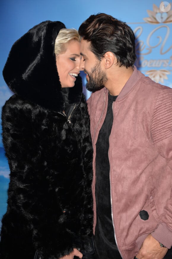 Nadège Lacroix et Gabano - Photocall de la saison 3 de l'émission de télé-réalité "La villa des coeurs brisés" à la Tour TF1 à Boulogne-Billancourt, le 27 novembre 2017/ © Veeren/Bestimage