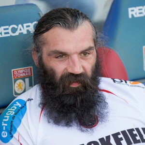 Sébastien Chabal - Jubilé des anciens internationaux Lionel Nallet et Sébastien Chabal à l'occasion d'un match amical entre une sélection de leurs amis et les Barbarians français. A Lyon le 4 juillet 2015.
