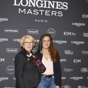 Marie-Antoinette Canet (la mère de G. Canet) et Paloma de Crozals à la soirée de la première journée du Longines Masters de Paris. Villepinte, le 30 novembre 2017. © Pierre Perusseau/Bestimage