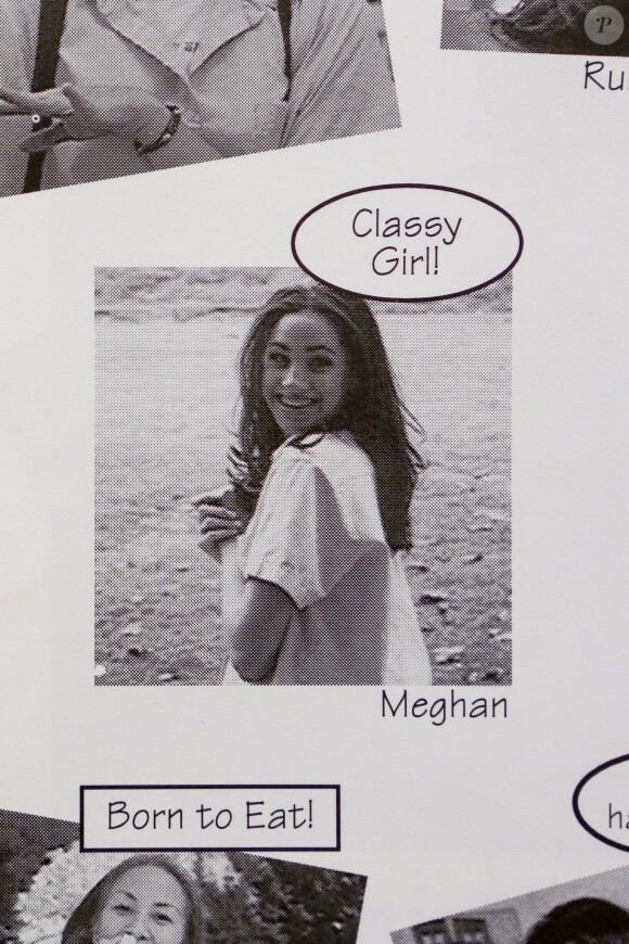 Meghan Markle dans l'album de l'année 1999 du lycée Immaculate Heart à Los Angeles.
