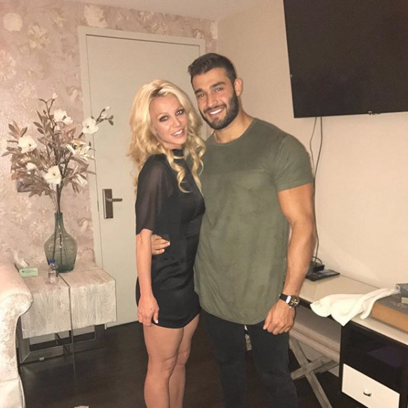 Britney Spears et son petit ami Sam Asghari sur une photo publiée sur Instagram le 7 mai 2017