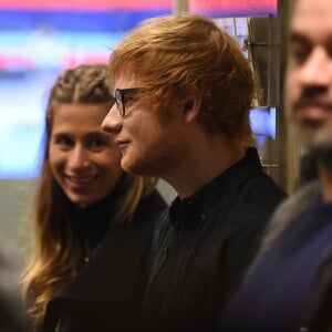 Concert de Ed Sheeran en présence de sa compagne Cherry Seaborn pour son nouvel album "Divide" lors de l'émission 'The One Show' à Londres le 3 mars 2017.