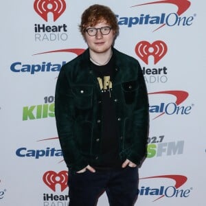 Ed Sheeran  au photocall de la soirée "KIIS FM's iHeartRadio Jingle Ball 2017" à Inglewood le 1er decembre 2017.