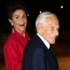 Jean d'Ormesson et sa femme Françoise Beghin - Inauguration de la Fondation Louis Vuitton à Paris le 20 octobre 2014.