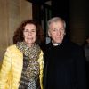 Michèle Ray-Gavras et son mari Costa-Gavras - Soirée en l'honneur de Jeanne Moreau à l'Odéon-Théâtre de l'Europe à Paris, France, le 4 décembre 2017. © Coadic Guirec/Bestimage