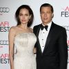 Angelina Jolie et Brad Pitt - Avant-première du film "By the Sea" lors du gala d'ouverture de l'AFI Fest à Hollywood, le 5 novembre 2015.