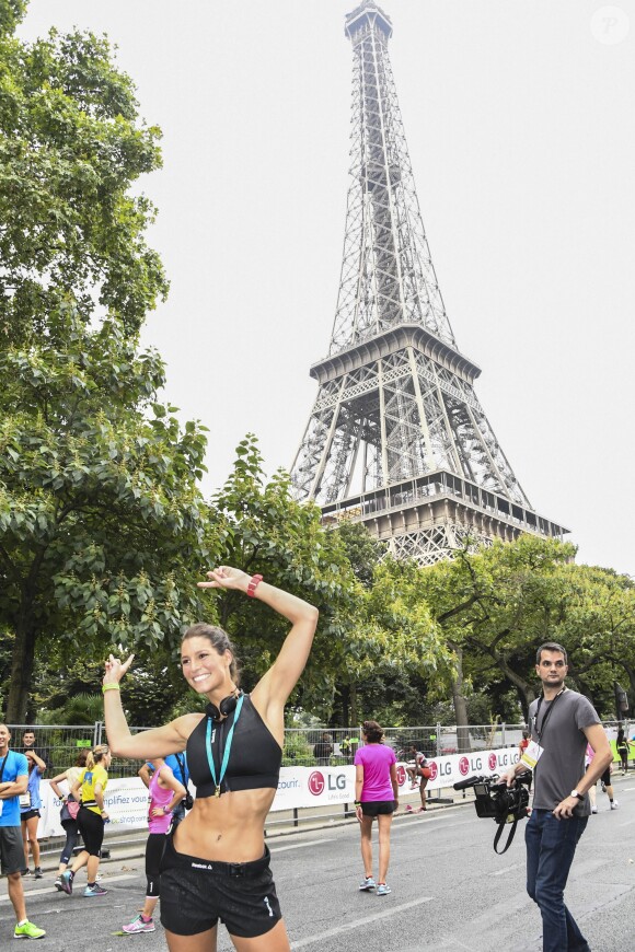L'arrivée de Laury Thilleman - Vingtième édition de la course La Parisienne à Paris, France, le 11 septembre 2016. © Pierre Perusseau/Bestimage