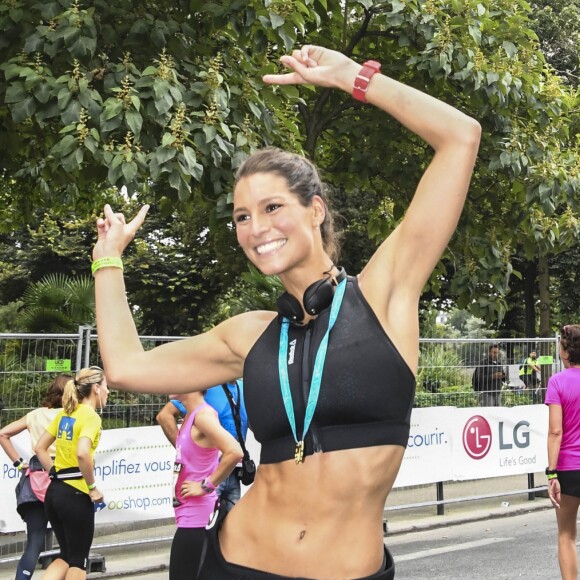 L'arrivée de Laury Thilleman - Vingtième édition de la course La Parisienne à Paris, France, le 11 septembre 2016. © Pierre Perusseau/Bestimage