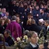 Nicolas Sarkozy arrive à l'église de la Madeleine pour les obsèques de Johnny Hallyday, à Paris le 9 décembre 2017.