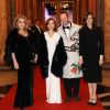 Catherine Deneuve, Isabelle Huppert, le designer Charles Kaisin, Chiara Mastroianni lors du dîner surréaliste "The Art of the Game, the Game of Art" au casino de Monte-Carlo le 9 décembre 2017. © Jean-Charles Vinaj / Pool Restreint Monaco / Bestimage