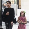 Exclusif - Katie Holmes et sa fille Suri à New York le 24 octobre 2017.